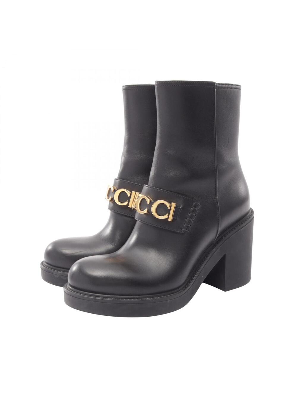 Gucci Logo Short Boots Shoes Heels #36 #373734G52B